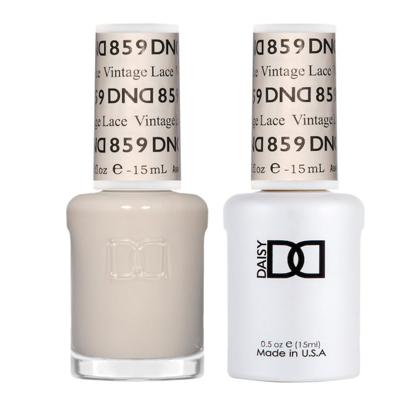 DND Nail Lacquer And Gel Polish, Vintage Lace #859