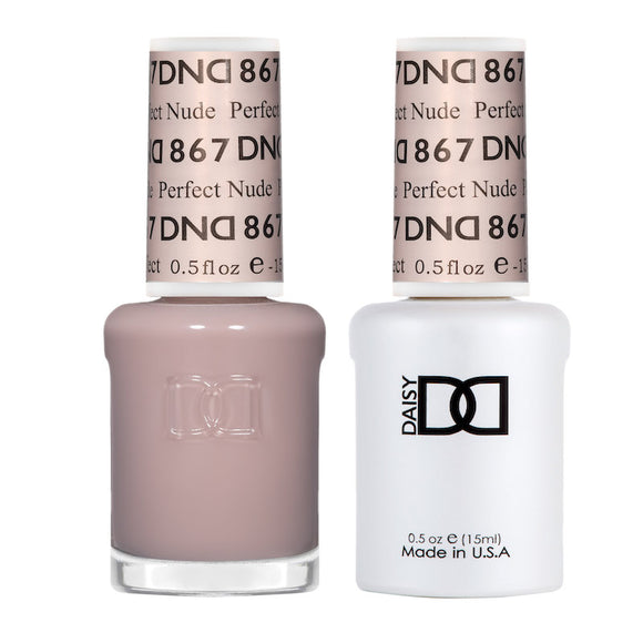 DND Nail Lacquer And Gel Polish, Perfect Nude #867