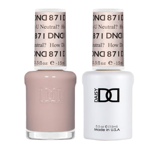 DND Nail Lacquer And Gel Polish, How Do U Neutral? #871