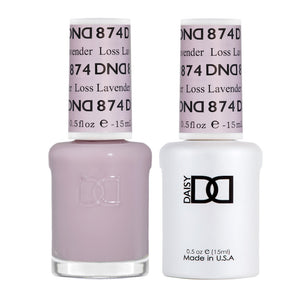 DND Nail Lacquer And Gel Polish, Loss Lavender #874