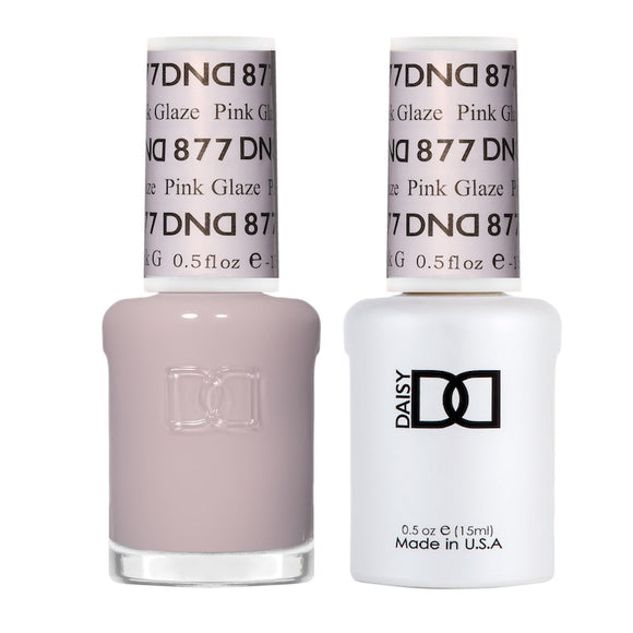 DND Nail Lacquer And Gel Polish, Pink Glaze #877