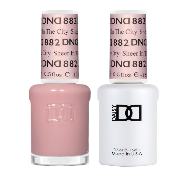DND Nail Lacquer And Gel Polish, Sheer In The City #882