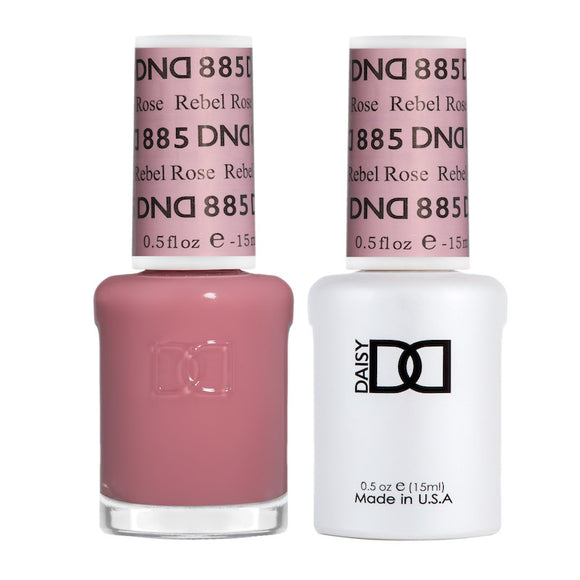 DND Nail Lacquer And Gel Polish, Rebel Rose #885