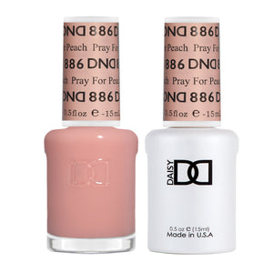 DND Nail Lacquer And Gel Polish, Pray For Peach #886