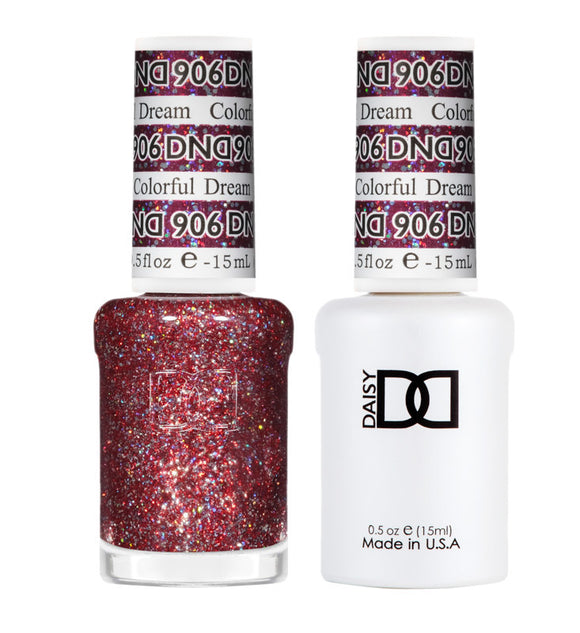DND Nail Lacquer And Gel Polish, Colorful Dream #906