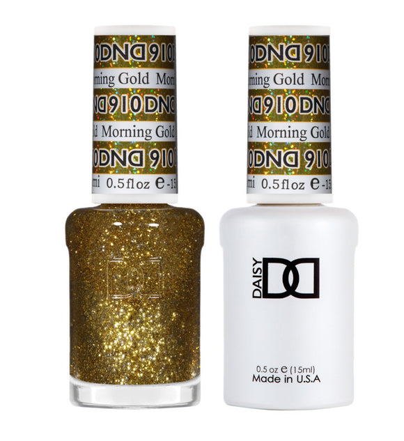 DND Nail Lacquer And Gel Polish, Morning Gold #910