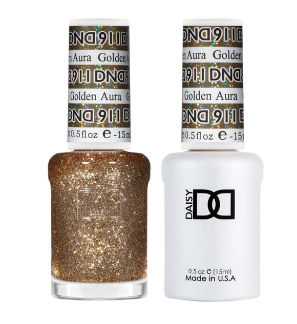 DND Nail Lacquer And Gel Polish, Golden Aura #911