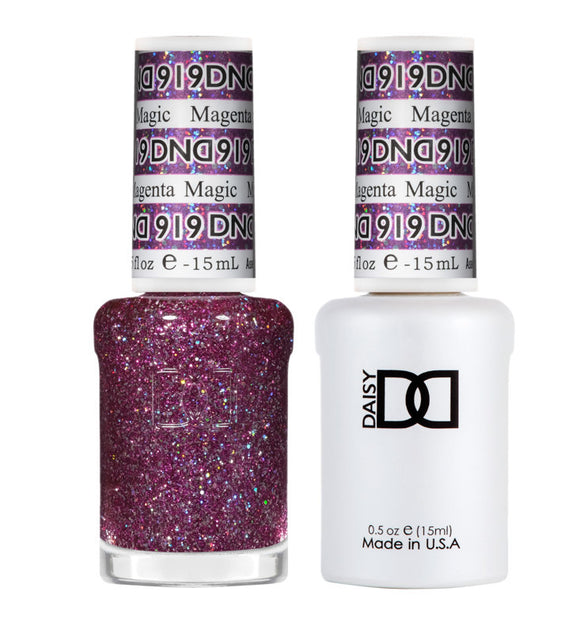 DND Nail Lacquer And Gel Polish, Magenta Magic #919