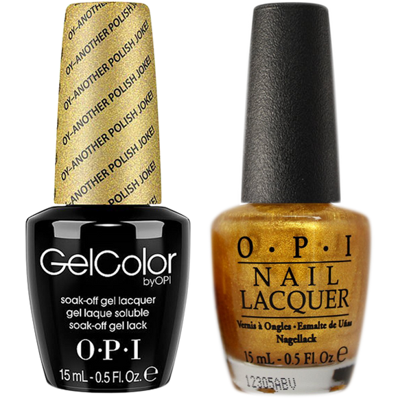 OPI GelColor And Nail Lacquer, E78, Oy-Another Polish Joke, 0.5oz