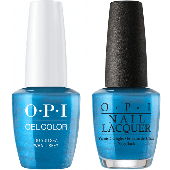 OPI GelColor And Nail Lacquer, F84, Do You Sea What I Sea?, 0.5oz