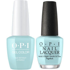 OPI GelColor And Nail Lacquer, F88, Suzi Without a Paddle, 0.5oz