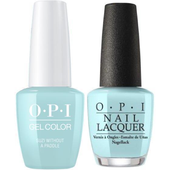 OPI GelColor And Nail Lacquer, F88, Suzi Without a Paddle, 0.5oz