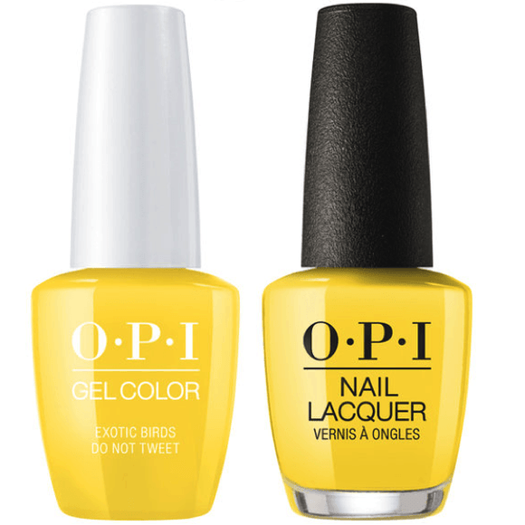 OPI GelColor And Nail Lacquer, F91, Exotic Birds Do Not Tweet, 0.5oz