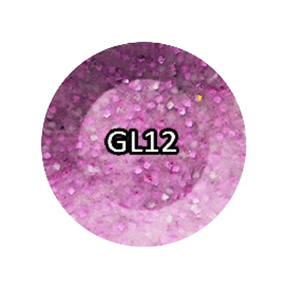 Chisel 2in1 Acrylic/Dipping Powder, Glitter Collection, 2oz, GL12