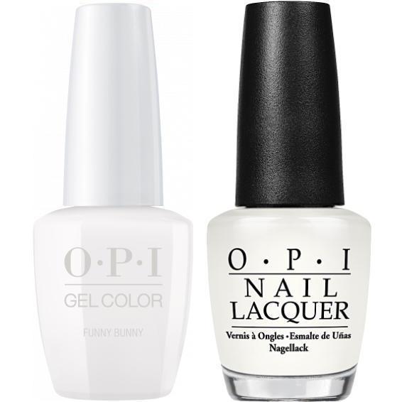 OPI GelColor And Nail Lacquer, H22, Funny Bunny, 0.5oz