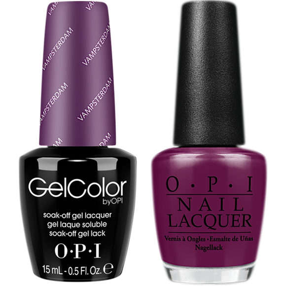 OPI GelColor And Nail Lacquer, H63, Vamsterdam, 0.5oz