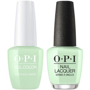 OPI GelColor And Nail Lacquer, H65, That's Hula-rious!, 0.5oz