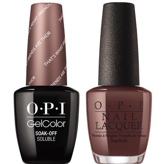 OPI GelColor And Nail Lacquer, I54, That's What Friends Are Thor, 0.5oz