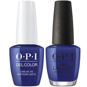 OPI GelColor And Nail Lacquer, I57, Turn On The Northern Lights!, 0.5oz