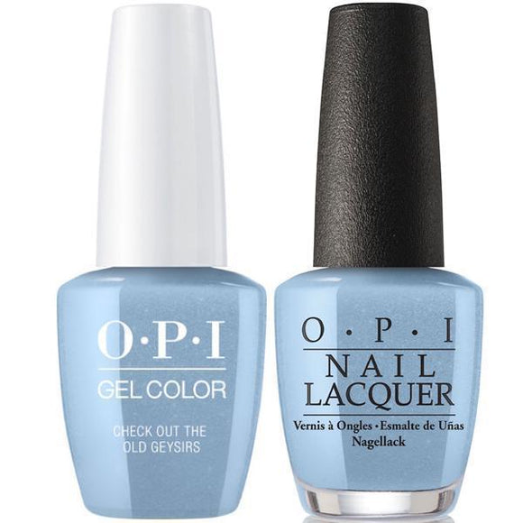 OPI GelColor And Nail Lacquer, I60, Check Out The Old Geysirs, 0.5oz