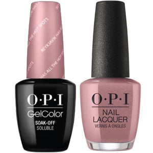 OPI GelColor And Nail Lacquer, I63, Reyklavik Has All The Hot Spots, 0.5oz
