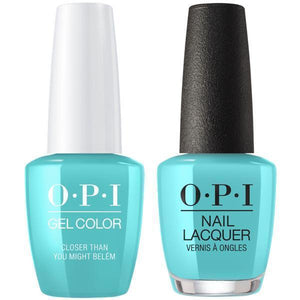 OPI GelColor And Nail Lacquer, Lisbon Collection, L24, Closer Than You Might Belém, 0.5oz