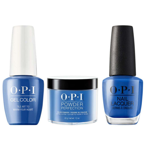 OPI 3in1, L25, Tile Art to Warm Your Heart