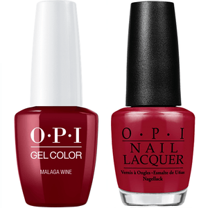 OPI GelColor And Nail Lacquer, L87, Malaga Wine, 0.5oz