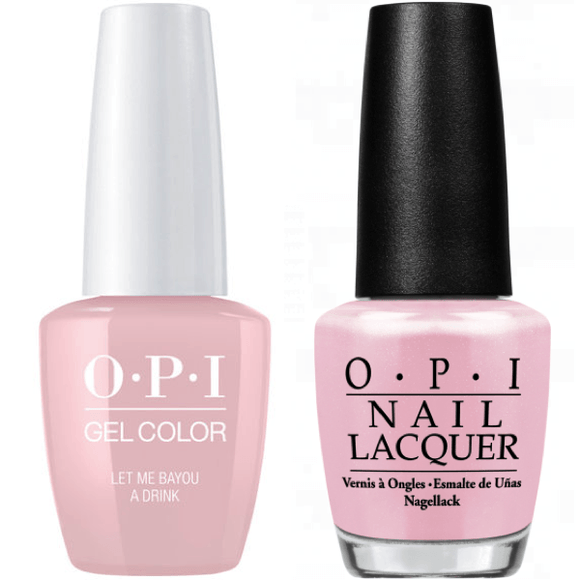 OPI GelColor And Nail Lacquer, N51, Let Me Bayou a Drink, 0.5oz