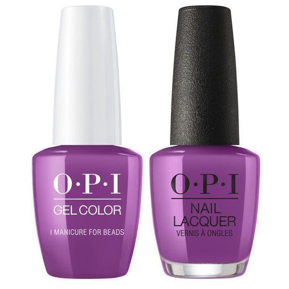 OPI GelColor And Nail Lacquer, N54, I Manicure for Beads, 0.5oz