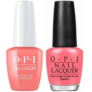 OPI GelColor And Nail Lacquer, N57, Got Myself into a Jam-balaya, 0.5oz