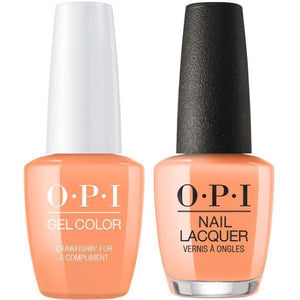 OPI GelColor And Nail Lacquer, N58, Crawfishin’ for a Compliment, 0.5oz