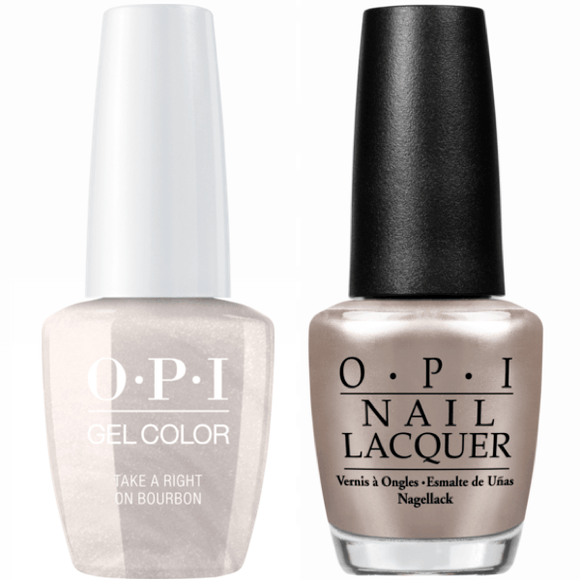 OPI GelColor And Nail Lacquer, N59, Take a Right on bourbon, 0.5oz