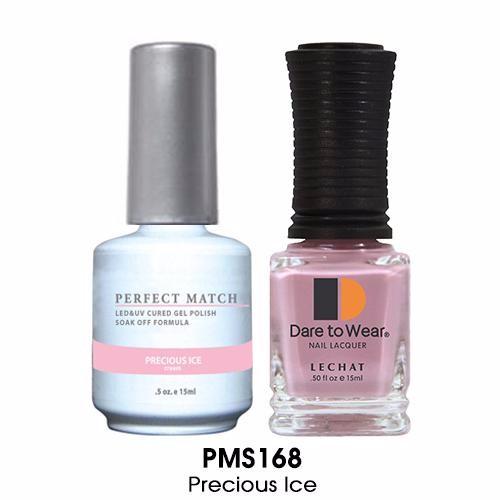 LeChat Perfect Match Nail Lacquer And Gel Polish, PMS168, Precious Ice (cream), 0.5oz