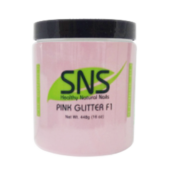 SNS Dipping Powder, 11, Pink Glitter F1, 16oz