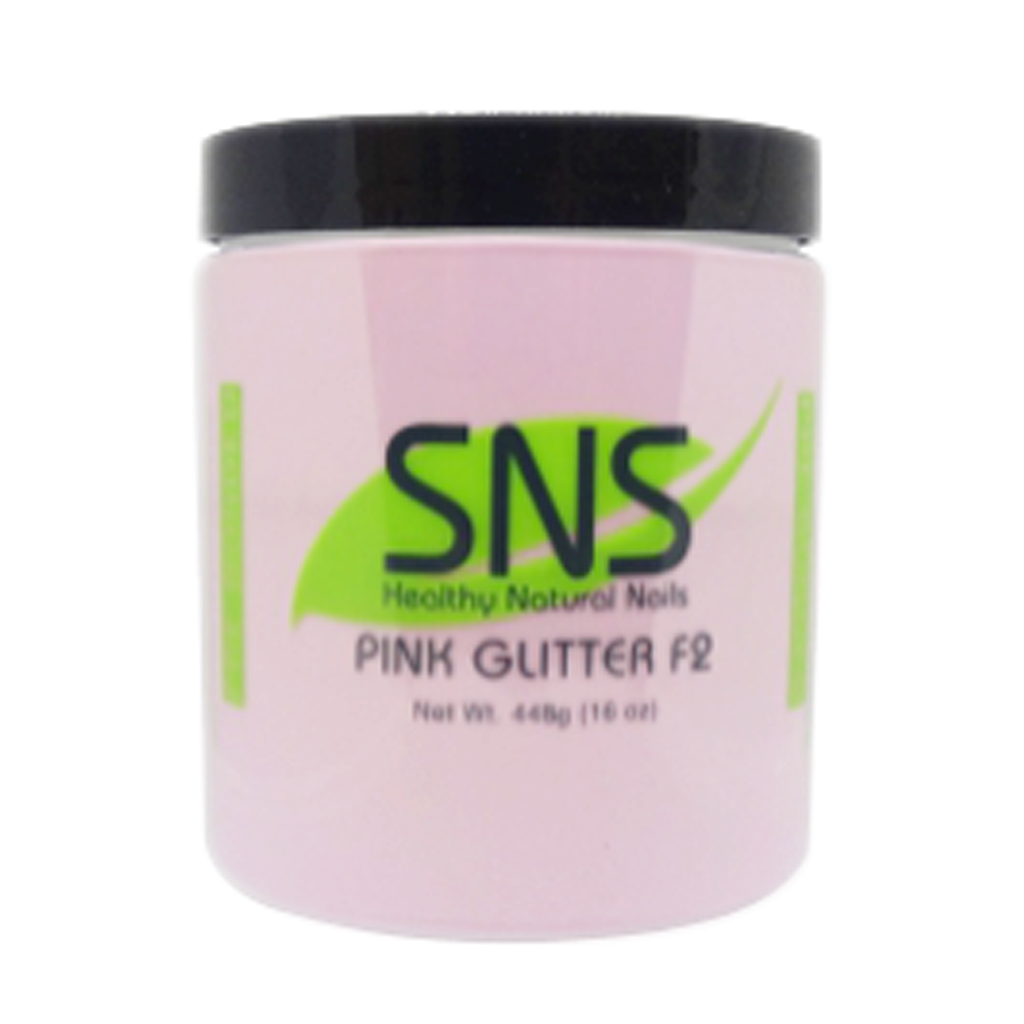 SNS Dipping Powder, 12, Pink Glitter F2, 16oz