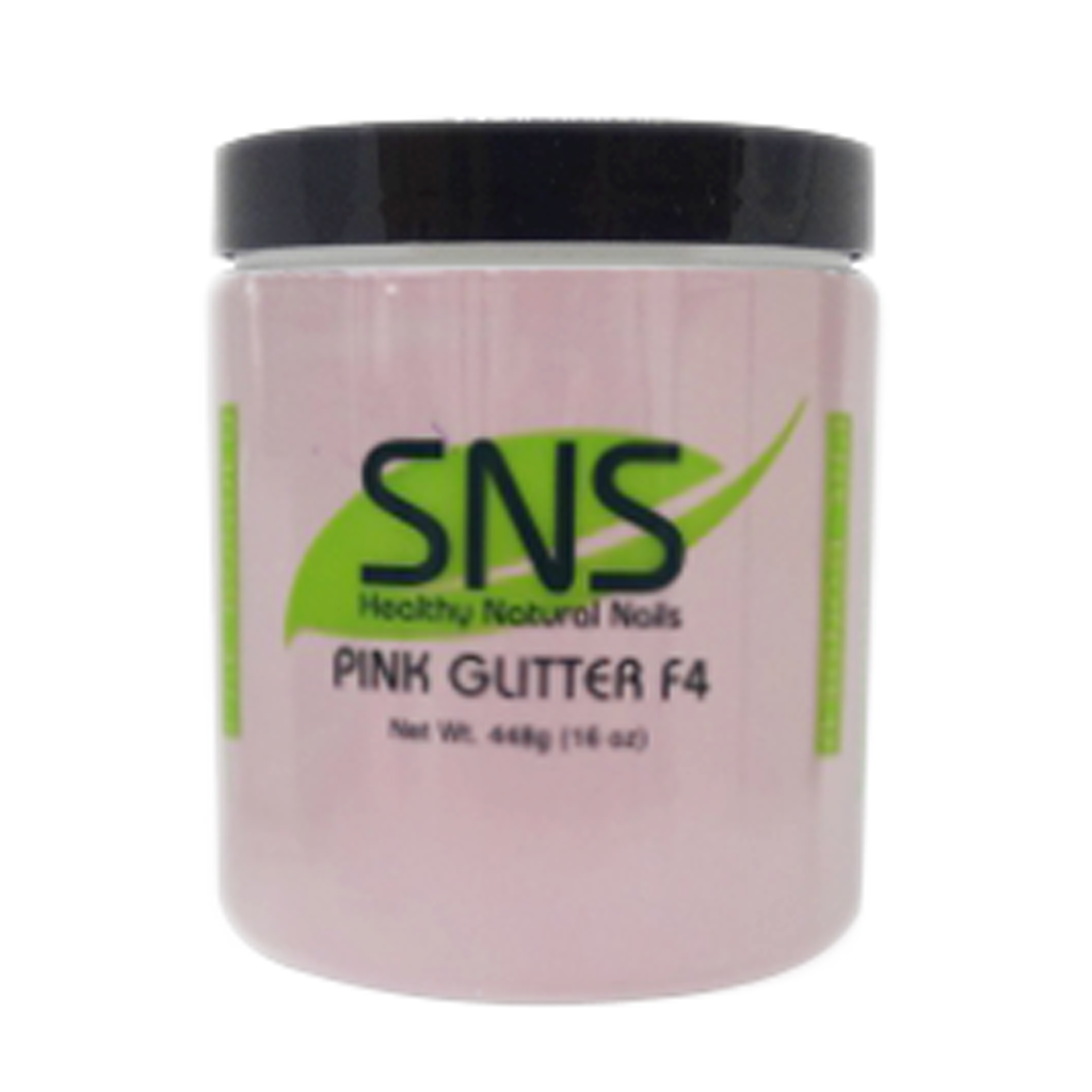 SNS Dipping Powder, 10, Natural Pink Glitter F4, 16oz