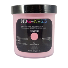 Nugenesis Dipping Powder, Pink & White Collection, PINK III, 16oz