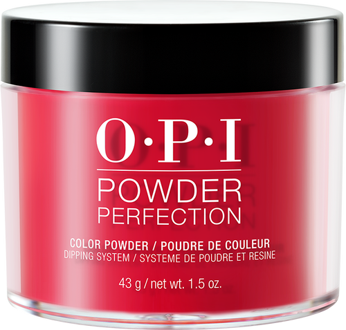 OPI Dipping Powder, DP A70, Red Hot Rio, 1.5oz