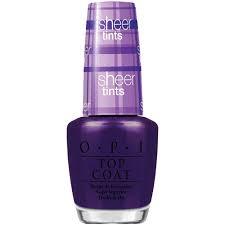 OPI Nail Lacquer, NL S03, Sheer Tint Collection, Don't Violet Me Down