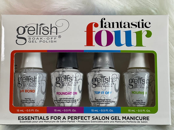 Gelish Fantastic Four Gel Manicure Treatments, 0.5oz