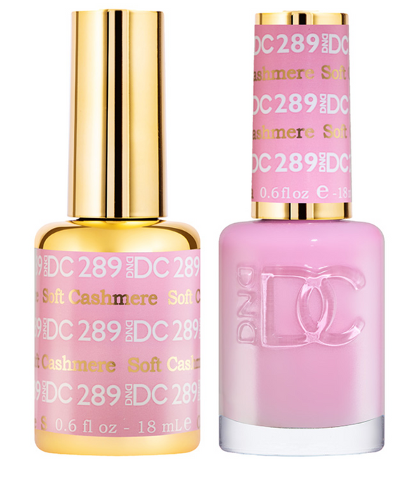 DC Nail Lacquer And Gel Polish (New DND), DC 289, Soft Cashmere, 0.6oz
