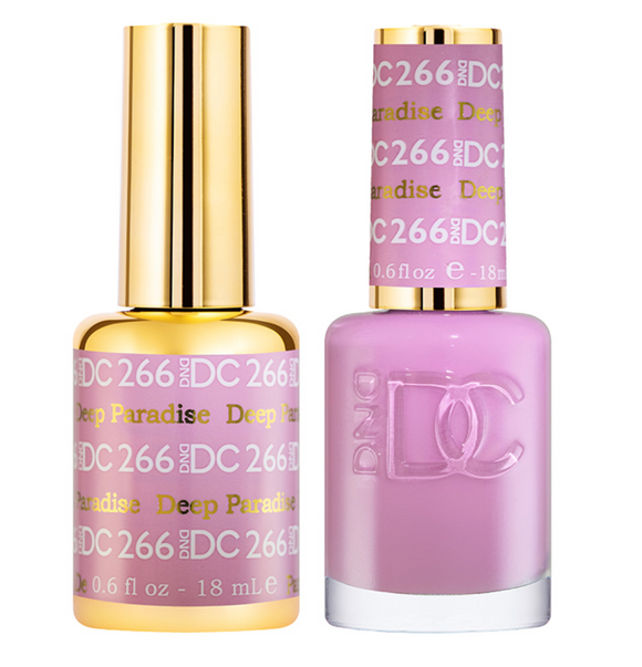 DC Nail Lacquer And Gel Polish (New DND), DC 266, Deep Paradise , 0.6oz