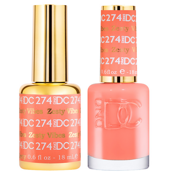 DC Nail Lacquer And Gel Polish (New DND), DC 274, Zesty Vibes , 0.6oz