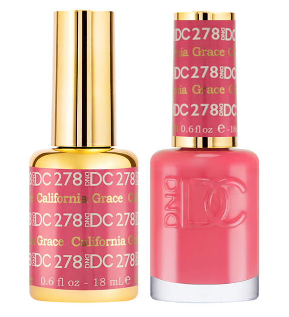 DC Nail Lacquer And Gel Polish (New DND), DC 278, California Grace, 0.6oz
