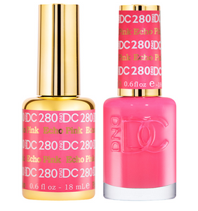 DC Nail Lacquer And Gel Polish (New DND), DC 280, Echo Pink , 0.6oz