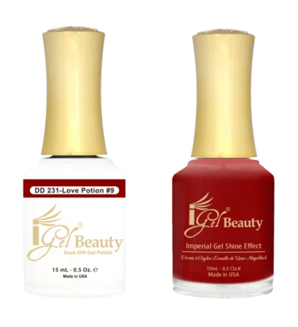 IGEL Nail Lacquer And Gel Polish Duo, DD231 LOVE POTION #9