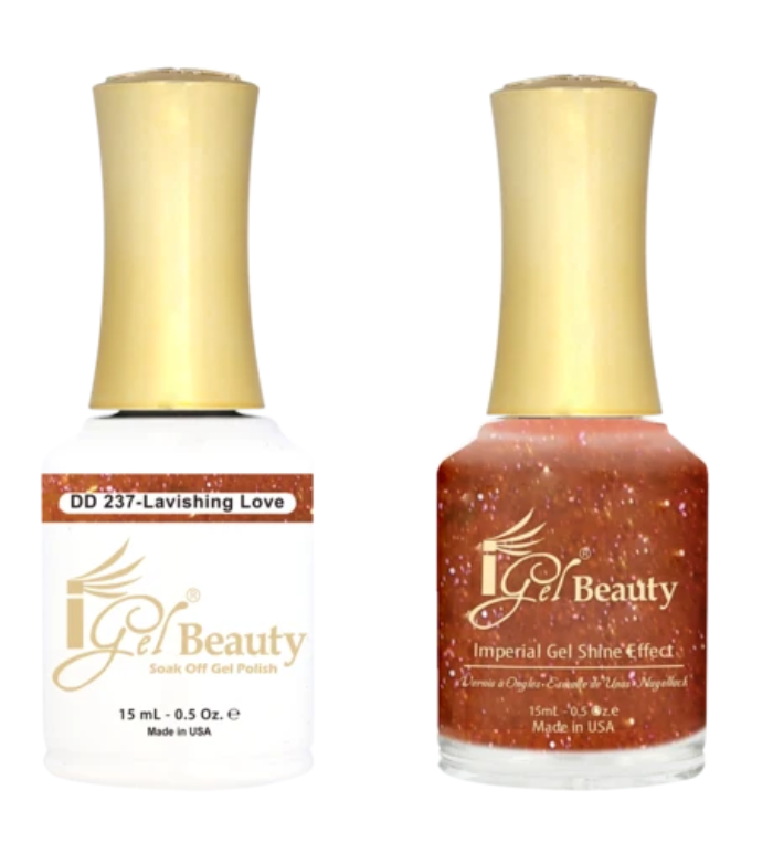 IGEL Nail Lacquer And Gel Polish Duo, DD237 LAVISHING LOVE