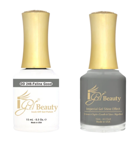 IGEL Nail Lacquer And Gel Polish Duo, DD246 FELINE GOOD