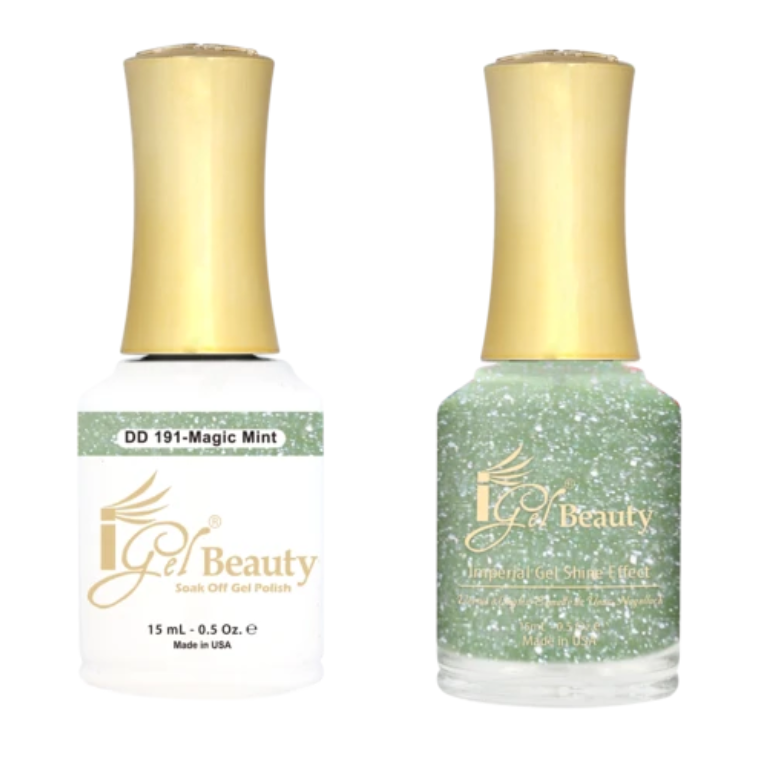 IGEL Nail Lacquer And Gel Polish Duo, DD191 MAGIC MINT